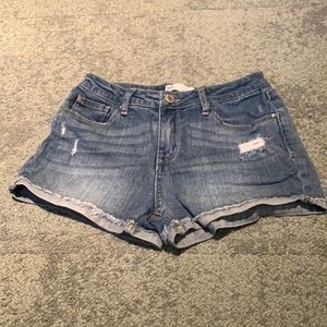 RSQ Jean short with cuffed/frayed hem - size 14